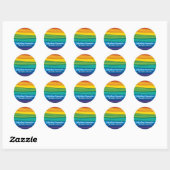 20 - 1.5" Geef de voorkeur aan Stickers LGBTQ Rain (Vel)