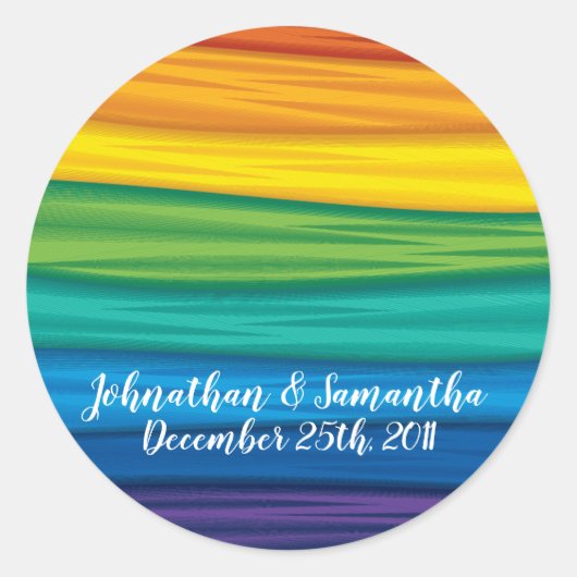 20 - 1.5" Geef de voorkeur aan Stickers LGBTQ Rain (Voorkant)