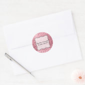 20 - 1,5" gunst Stickers Roos gouden glitter (Envelop)