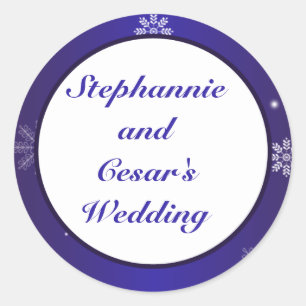 20 - 1.5"gunst Stickers witte sneeuwvlokken