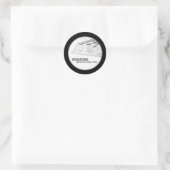 20 - 1,5-inch Black Architectural Business-Sticker Ronde Sticker (Tas)