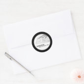 20 - 1,5-inch Black Architectural Business-Sticker Ronde Sticker (Envelop)