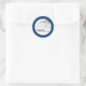 20 - 1,5-inch Blue Architectural Business-Stickers Ronde Sticker (Tas)