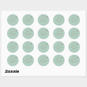 20 - 1,5 inch envelop afdichting blauw vliegtuigha ronde sticker (Vel)