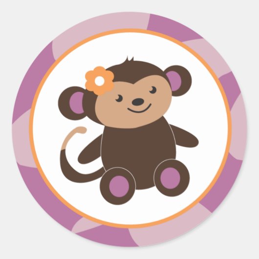 20 - 1,5-inch envelop Paarse Jacana Ronde Sticker (Voorkant)