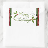 20 - 1,5-inch envelopzegel Prettige feestdagen Ker Rechthoekige Sticker (Tas)