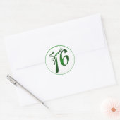 20 - 1,5-inch envelopzegel Sweet 16 Green Ronde Sticker (Envelop)