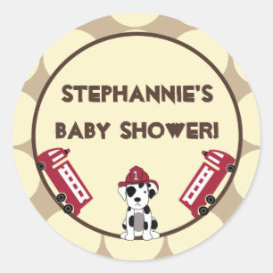 20 - 1,5-inch Favor Stickers Nojo Fire Engine