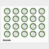20 - 1,5-inch groene Stickers voor architectuurbed (Vel)