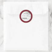 20 - 1,5-inch Red Architectural Business-Stickers Ronde Sticker (Tas)