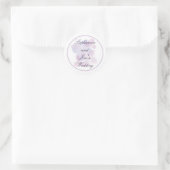20 - 1,5"Stickers Paarse Dydrangea Ronde Sticker (Tas)