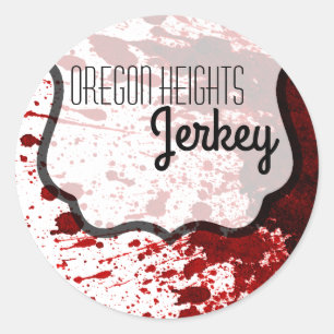 20 - 1,5" Zakelijke Stickers Blood Splatter Vampir