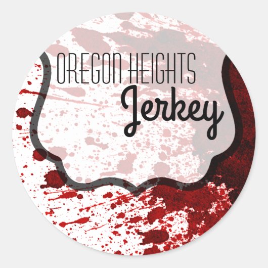 20 - 1,5" Zakelijke Stickers Blood Splatter Vampir (Voorkant)