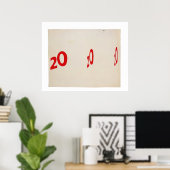 20 20 20 - 1962  - Edward Ruscha Poster (Thuiskantoor)