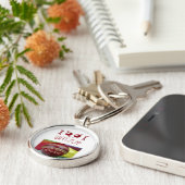 20/20 cricketballen pro mannen balling sleutelhanger (Zijkant)