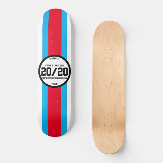 20/20 perfect zicht persoonlijk skateboard (Voorkant)