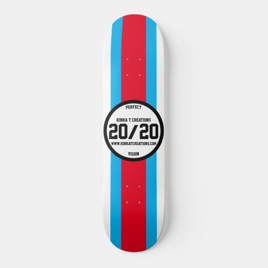 20/20 perfect zicht persoonlijk skateboard (Voorkant)