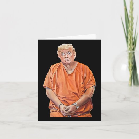 20-24 jaar in de gevangenis Grappige Anti-Trump Kaart (Voorkant)