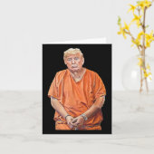 20-24 jaar in de gevangenis Grappige Anti-Trump Kaart (Gele Bloem)