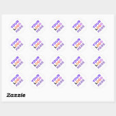 20 Aangepast bedrijfslogo | Gebrandmerkt Ronde Sticker (Vel)