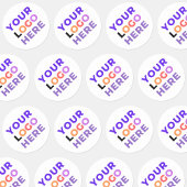 20 Aangepast bedrijfslogo | Gebrandmerkt Ronde Sticker