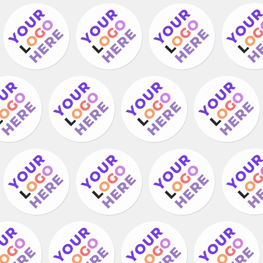 20 Aangepast bedrijfslogo | Gebrandmerkt Ronde Sticker