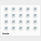 20 aangepaste naam Pegasus ronde stickers (Vel)