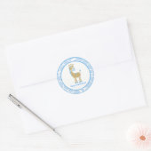 20 Aanpasbare Cupcake Toppers Jungle Giraffe Ronde Sticker (Envelop)