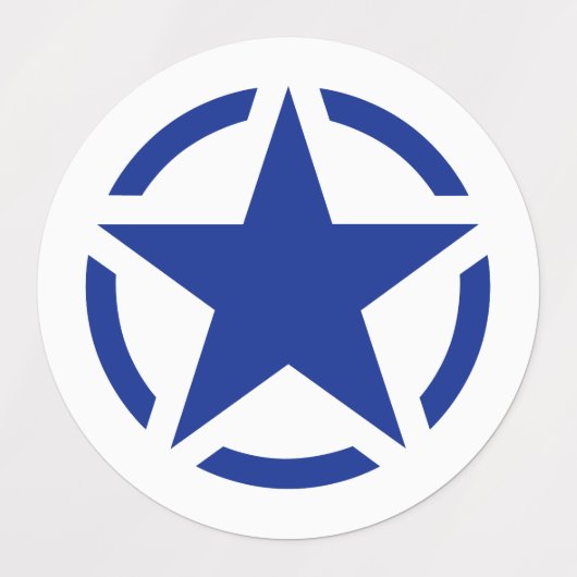 20 Amerikaanse  sterpotlood Decals Labels (Design 1)