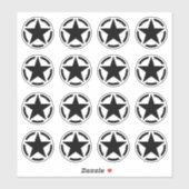 20 Amerikaanse  sterpotlood Decals Sticker (Vel)