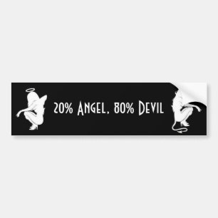 20% Angel, 80% Devil Bumpersticker