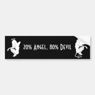 20% Angel, 80% Devil Bumpersticker