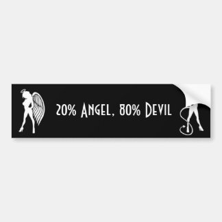 20% Angel, 80% Devil Bumpersticker