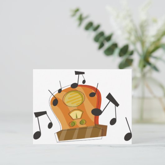 20 augustus, nationale radiodag briefkaart (Staand voorkant)