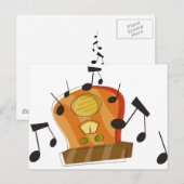 20 augustus, nationale radiodag briefkaart (Voorkant / Achterkant)