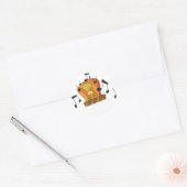 20 augustus, nationale radiodag ronde sticker (Envelop)