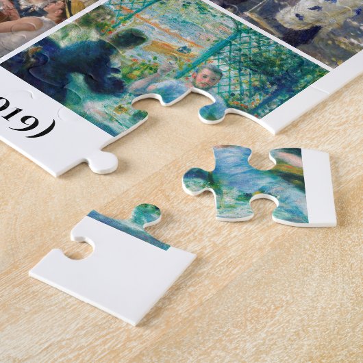 20 beroemde Pierre Auguste Renoir Fine Art-schilde Legpuzzel (Zijkant)