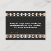 20 Bezoek Beauty Salon Punch Kaart Klantenkaartje (Voorkant)