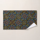 20 Blauw en Goud Mandala Handdoek (Handdoek)