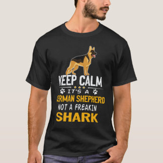 20 Blijf Kalm Het Is Een Duitse Herder Niet Een Ve T-shirt