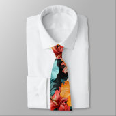 #20 Bloemen patroon Stropdas (Gebonden)