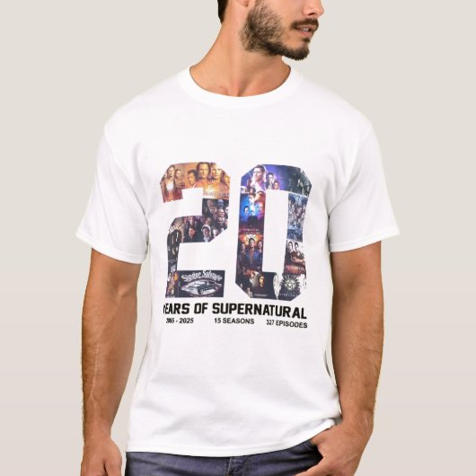 20 bovennatuurlijk t-shirt (Voorkant)