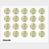 20 Bruiloft in Pisa Envelope Seal Ronde Sticker (Vel)