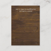 20 Budget RUSTIC FOTO Opslaan Datum en Enveloppen Advieskaart (Achterkant)