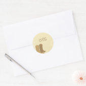20 Cowboy bruiloft gunst Stickers (Envelop)