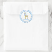 20  Cupcake Toppers Oerwoud Giraffe Ronde Sticker (Tas)