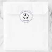 20  Cupcake Toppers Voetbal Sport Ronde Sticker (Tas)