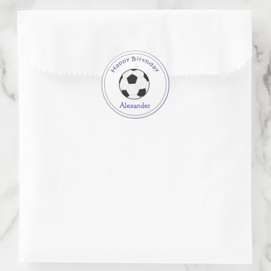 20 Cupcake Toppers Voetbal Sport Ronde Sticker (Tas)