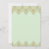 20-dagen Art Deco Bridal Shower Invitation Kaart (Achterkant)