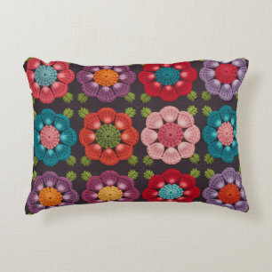 20 Daisy Bloemig Kussenhoes - Zwart Decoratieven Accent Kussen